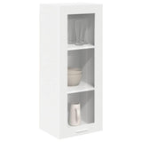 Hanging Cabinet Riga White 40 x 31 x 100 cm Engineered Wood - Side View