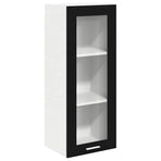 Hanging Cabinet Black Oak 40 x 31 x 100 cm Engineered Wood