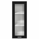 Hanging Cabinet Black Oak 40 x 31 x 100 cm Engineered Wood