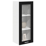 Hanging Cabinet Riga Black Oak 40 x 31 x 100 cm Engineered Wood - Side View