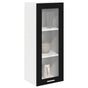 Hanging Cabinet Black Oak 40 x 31 x 100 cm Engineered Wood