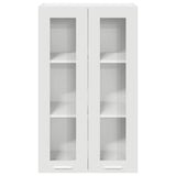Hanging Cabinet Riga White 60 x 31 x 100 cm Engineered Wood - Rear View