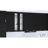 Hanging Cabinet Riga Black Oak 60 x 31 x 100 cm Engineered Wood