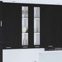 Hanging Cabinet Black Oak 60 x 31 x 100 cm Engineered Wood