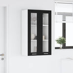 Hanging Cabinet Black Oak 60 x 31 x 100 cm Engineered Wood