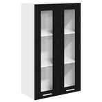 Hanging Cabinet Black Oak 60 x 31 x 100 cm Engineered Wood