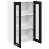 Hanging Cabinet Riga Black Oak 60 x 31 x 100 cm Engineered Wood - 45-Degree Angle