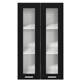 Hanging Cabinet Riga Black Oak 60 x 31 x 100 cm Engineered Wood