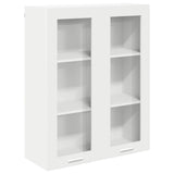 Hanging Cabinet Riga White 80 x 31 x 100 cm Engineered Wood - Front View