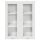 Hanging Cabinet Riga White 80 x 31 x 100 cm Engineered Wood - Rear View