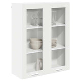Hanging Cabinet Riga White 80 x 31 x 100 cm Engineered Wood - Side View