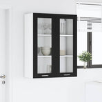 Hanging Cabinet Black Oak 80 x 31 x 100 cm Engineered Wood