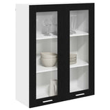 Hanging Cabinet Riga Black Oak 80 x 31 x 100 cm Engineered Wood - Side View