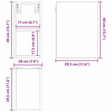 Hanging Cabinet White 20 x 29,5 x 40 cm Engineered Wood