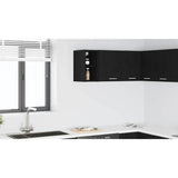 Hanging Cabinet Black Oak 20 x 29,5 x 40 cm Engineered Wood - Low Angle