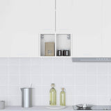 Hanging Cabinet Riga White 30 x 29,5 x 40 cm Engineered Wood - Top-Down View