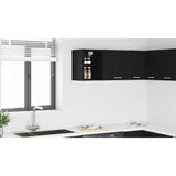 Hanging Cabinet Black Oak 30 x 29,5 x 40 cm Engineered Wood - Low Angle