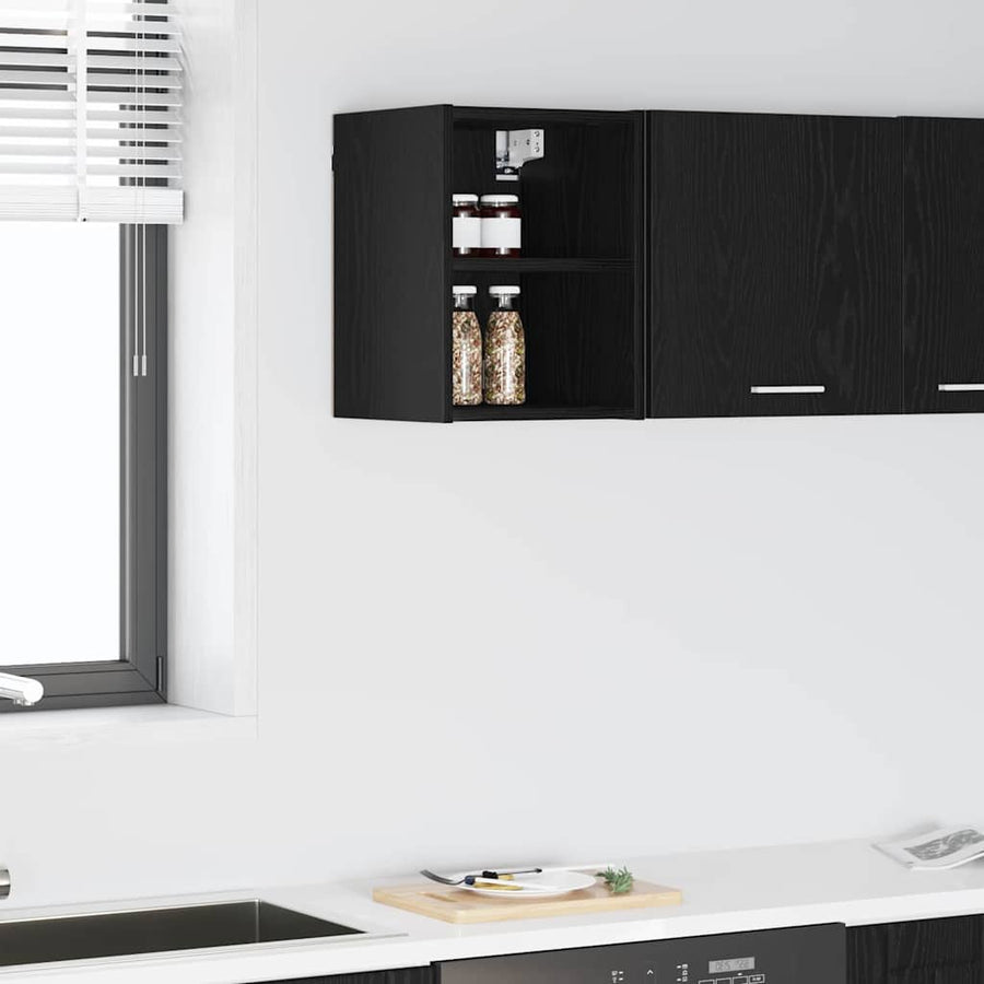 Hanging Cabinet Black Oak 30 x 29,5 x 40 cm Engineered Wood