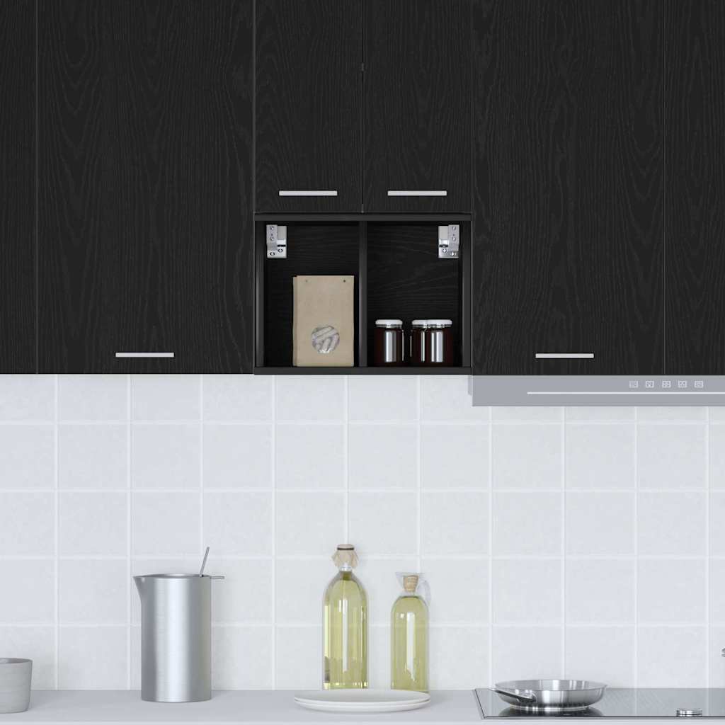 Hanging Cabinet with Shelf Riga Black Oak 30 x 29,5 x 40 cm