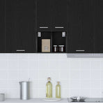 Hanging Cabinet Black Oak 30 x 29,5 x 40 cm Engineered Wood