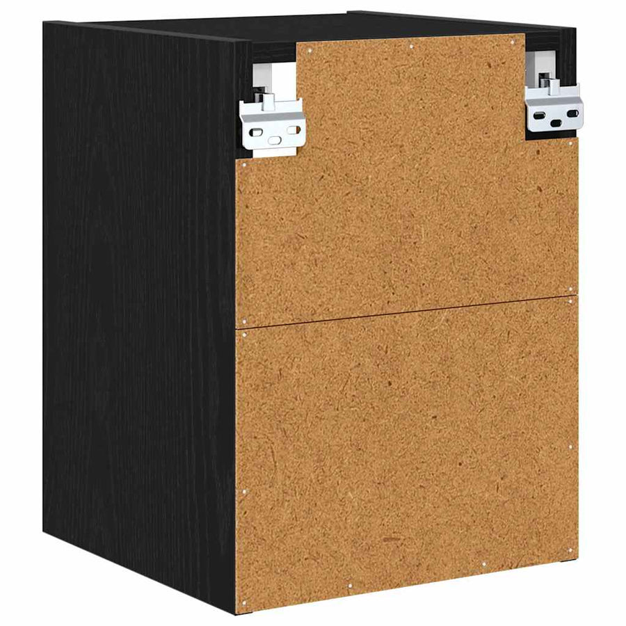 Hanging Cabinet Black Oak 30 x 29,5 x 40 cm Engineered Wood