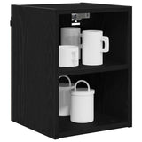 Hanging Cabinet with Shelf Riga Black Oak 30 x 29,5 x 40 cm - Side View