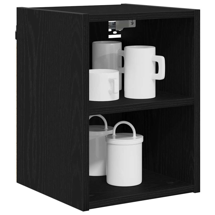 Hanging Cabinet Black Oak 30 x 29,5 x 40 cm Engineered Wood