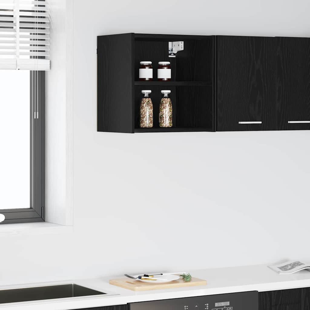Hanging Cabinet with Shelf Riga Black Oak 40 x 29,5 x 40 cm