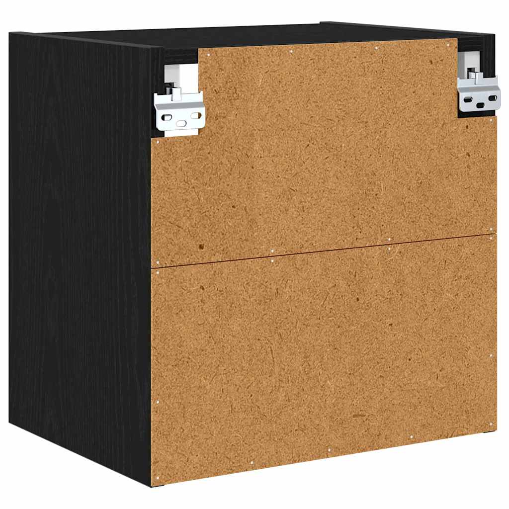 Hanging Cabinet Black Oak 40 x 29,5 x 40 cm Engineered Wood