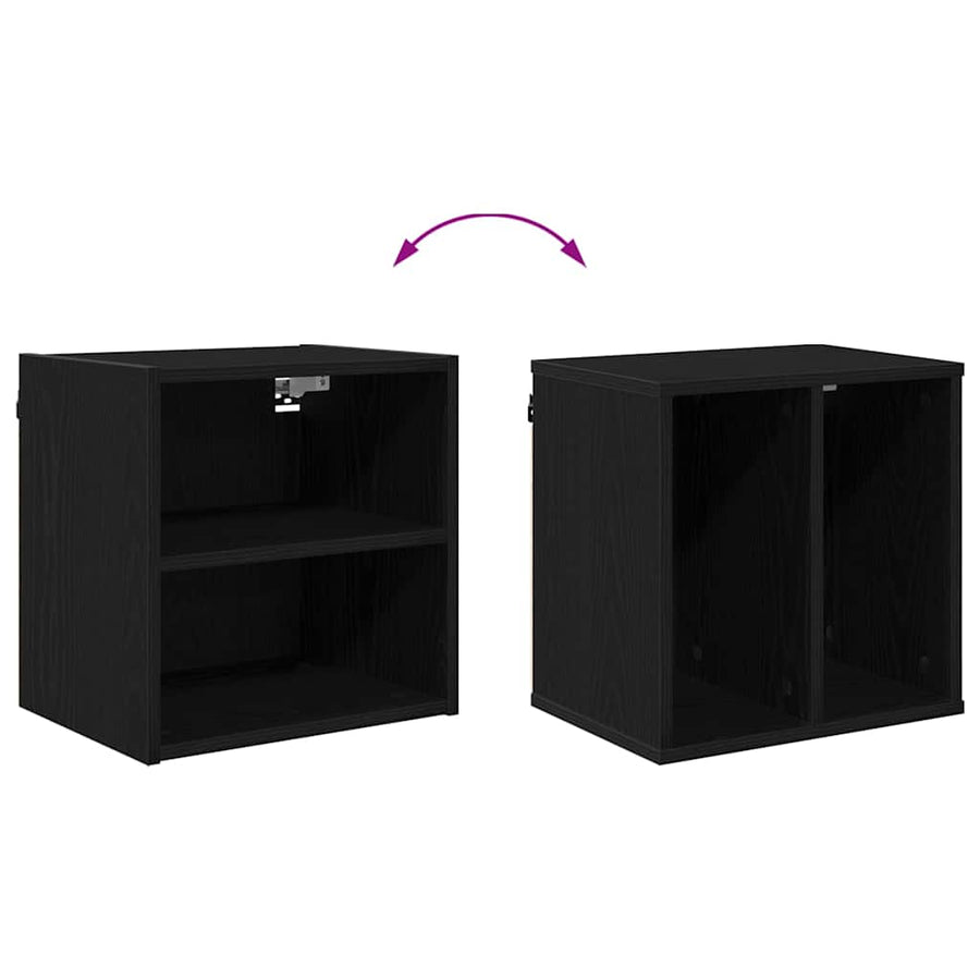 Hanging Cabinet Black Oak 40 x 29,5 x 40 cm Engineered Wood