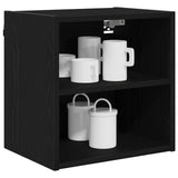 Hanging Cabinet Black Oak 40 x 29,5 x 40 cm Engineered Wood