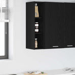 Hanging Cabinet Black Oak 20 x 29,5 x 80 cm Engineered Wood
