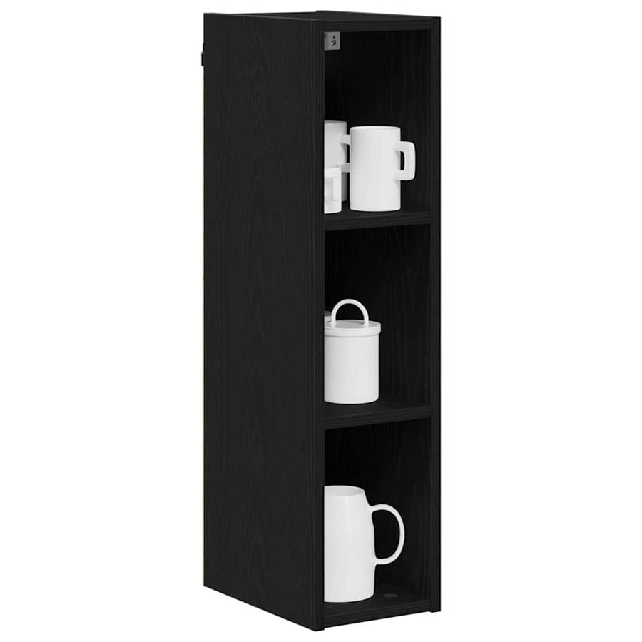 Hanging Cabinet Black Oak 20 x 29,5 x 80 cm Engineered Wood