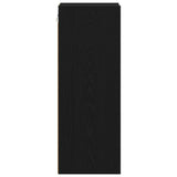 Hanging Cabinet with Shelf Riga Black Oak 20 x 29,5 x 80 cm - Rear View