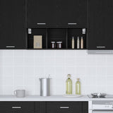 Hanging Cabinet with Shelf Riga Black Oak 30 x 29,5 x 80 cm - Top-Down View