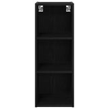 Hanging Cabinet Black Oak 30 x 29,5 x 80 cm Engineered Wood