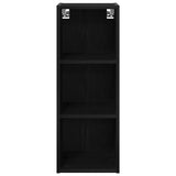 Hanging Cabinet with Shelf Riga Black Oak 30 x 29,5 x 80 cm - 45-Degree Angle