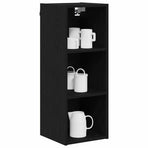 Hanging Cabinet Black Oak 30 x 29,5 x 80 cm Engineered Wood
