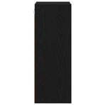 Hanging Cabinet Black Oak 30 x 29,5 x 80 cm Engineered Wood
