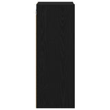 Hanging Cabinet with Shelf Riga Black Oak 30 x 29,5 x 80 cm - Rear View