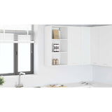 Hanging Cabinet White 40 x 29,5 x 80 cm Engineered Wood - Low Angle