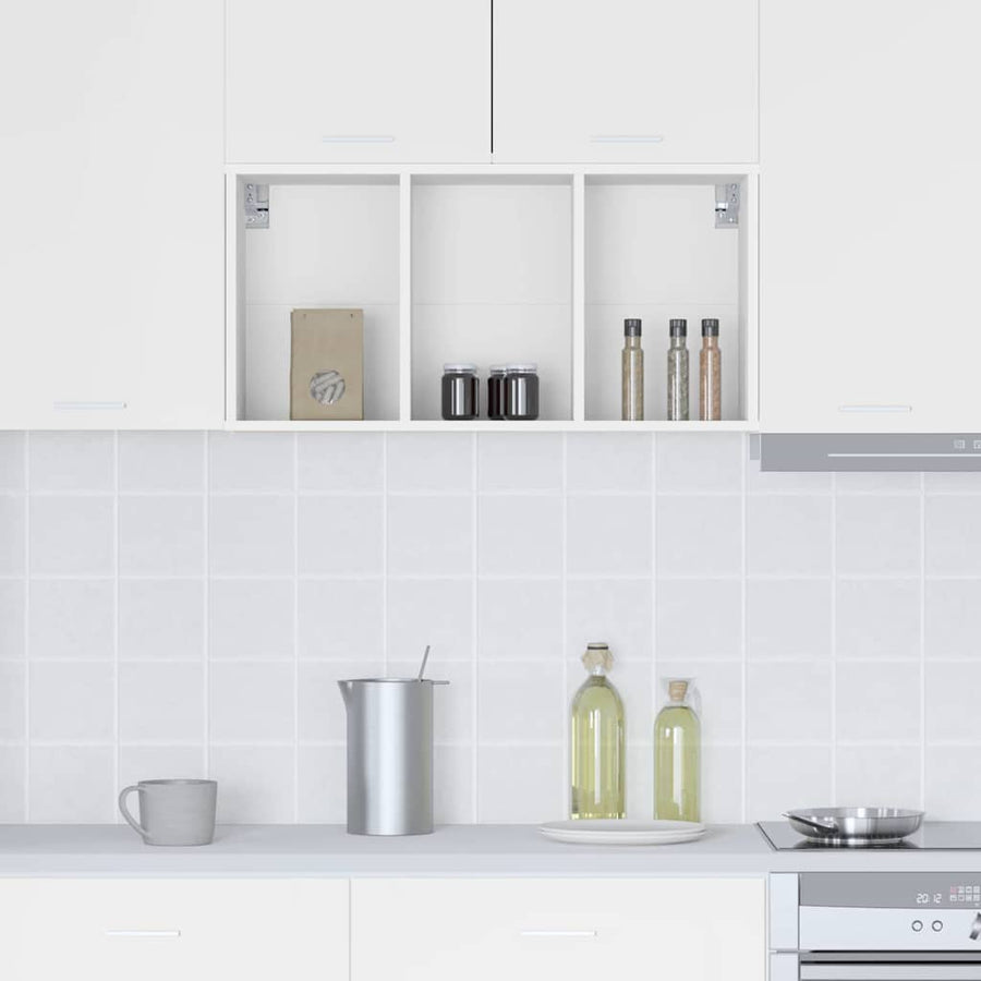 Hanging Cabinet White 40 x 29,5 x 80 cm Engineered Wood