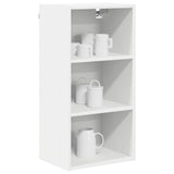 Hanging Cabinet Riga White 40 x 29,5 x 80 cm Engineered Wood - Side View
