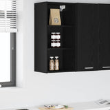 Hanging Cabinet with Shelf Riga Black Oak 40 x 29,5 x 80 cm