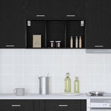 Hanging Cabinet with Shelf Riga Black Oak 40 x 29,5 x 80 cm - Top-Down View
