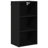 Hanging Cabinet with Shelf Riga Black Oak 40 x 29,5 x 80 cm - Front View