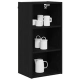 Hanging Cabinet Black Oak 40 x 29,5 x 80 cm Engineered Wood