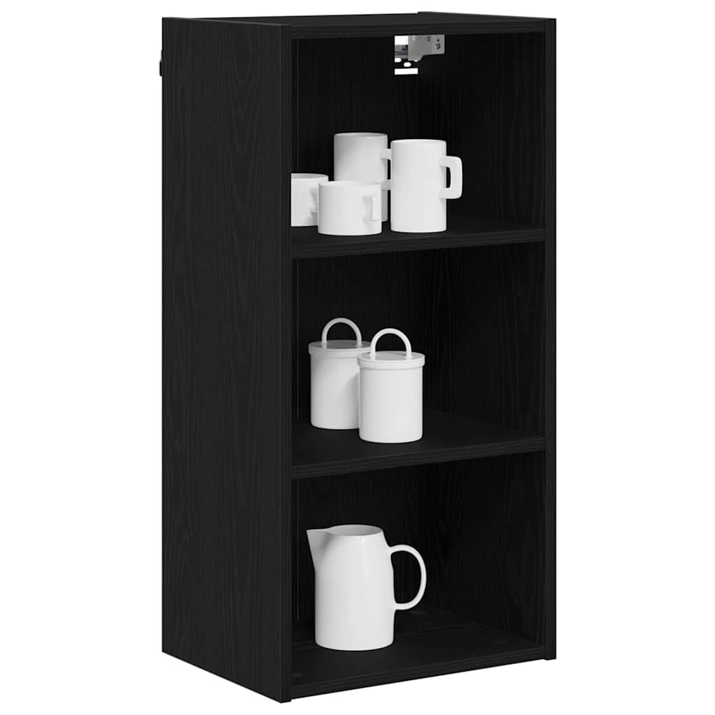 Hanging Cabinet with Shelf Riga Black Oak 40 x 29,5 x 80 cm