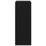 Hanging Cabinet with Shelf Riga Black Oak 40 x 29,5 x 80 cm - Rear View