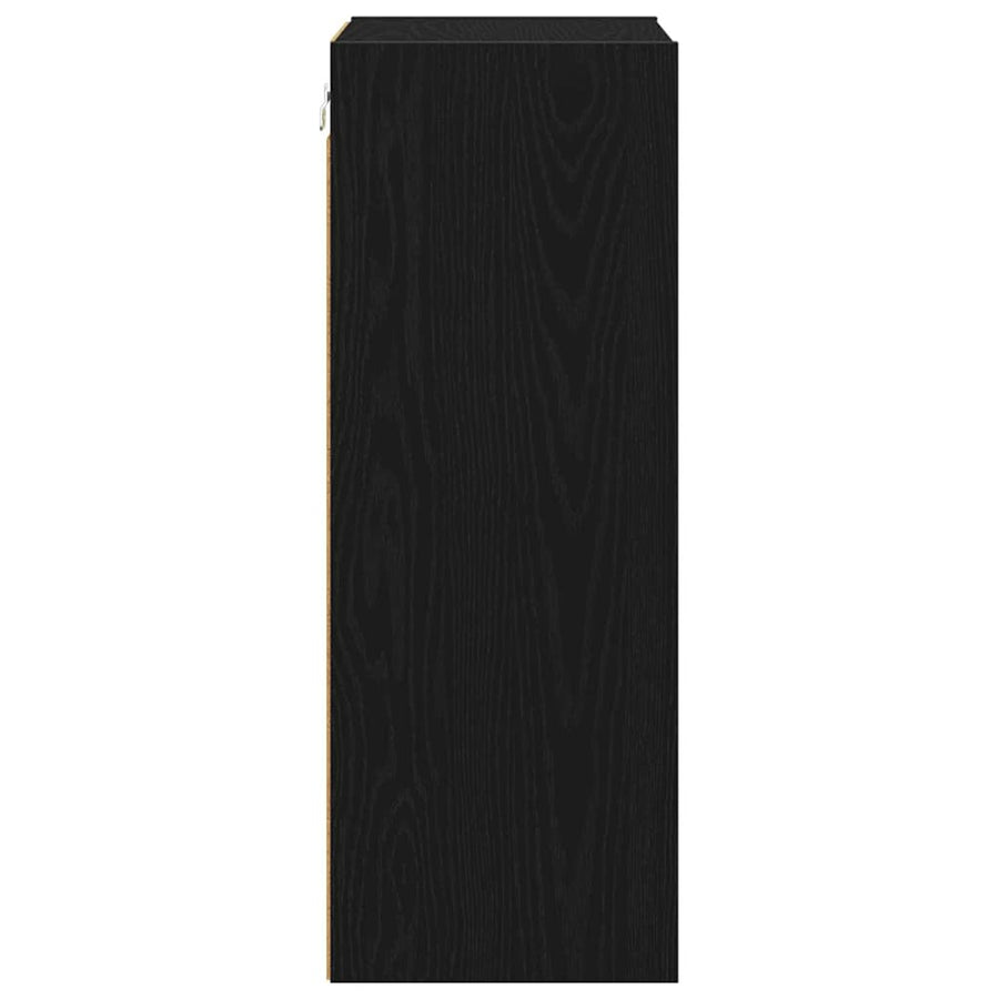Hanging Cabinet Black Oak 40 x 29,5 x 80 cm Engineered Wood